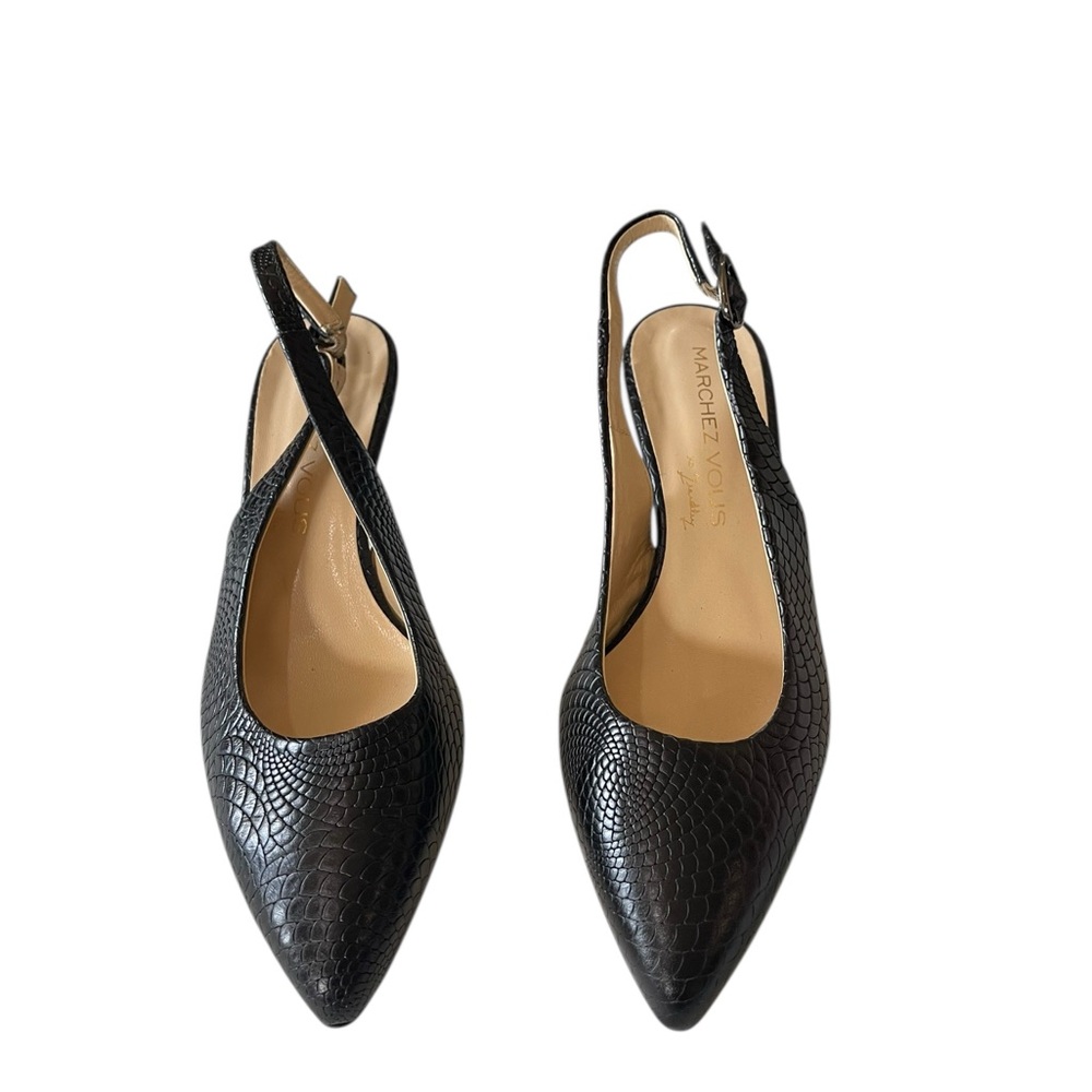 Elegant Black Slingback Heels - Picture 4 of 8